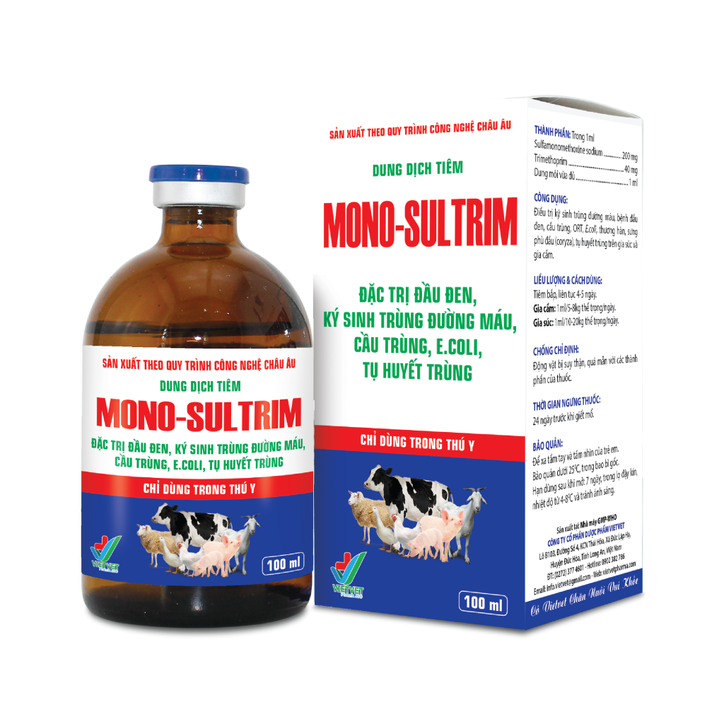 MONO-SULTRIM chuyên trị đầu đen, cầu trùng