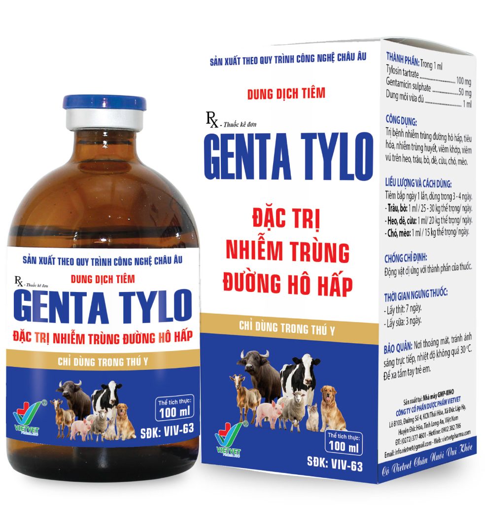 Genta Tylo - Đặc trị nhiễm trùng đường hô hấp