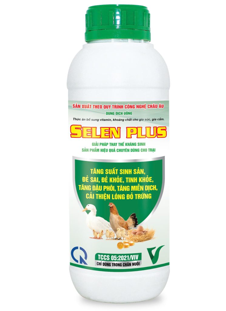 Selen Plus tăng suất sinh sản, đẻ sai, đẻ khỏe, tinh khỏe, tăng đậu phôi, tăng miễn dịch, cải thiện lòng đỏ trứng