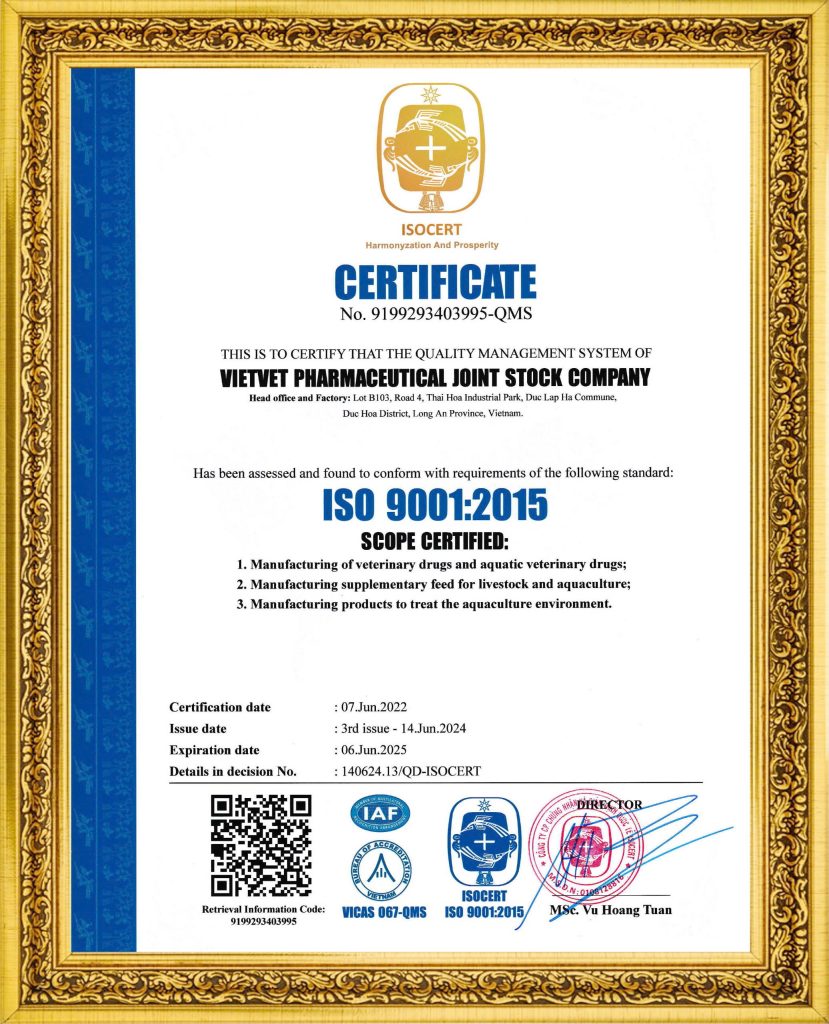 Chứng nhận ISO 9001:2015